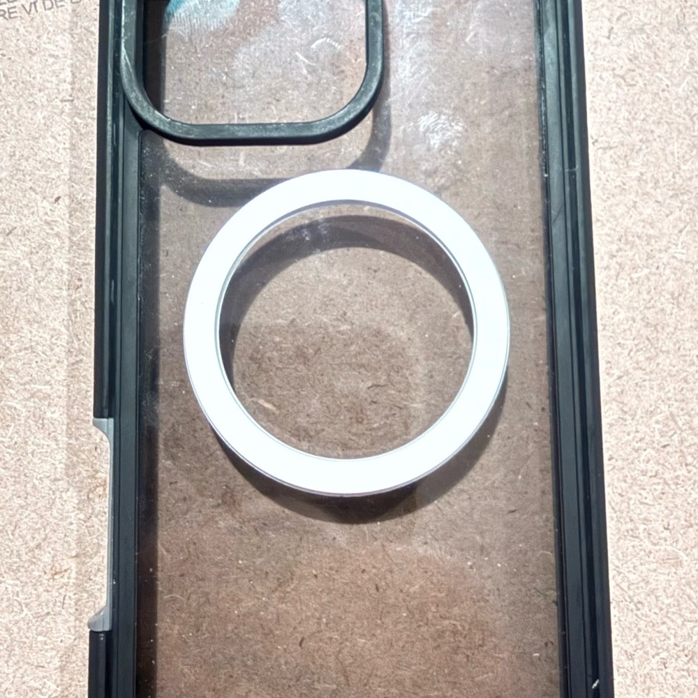 Clear Phone Case with Black Edges- 16 Pro Max